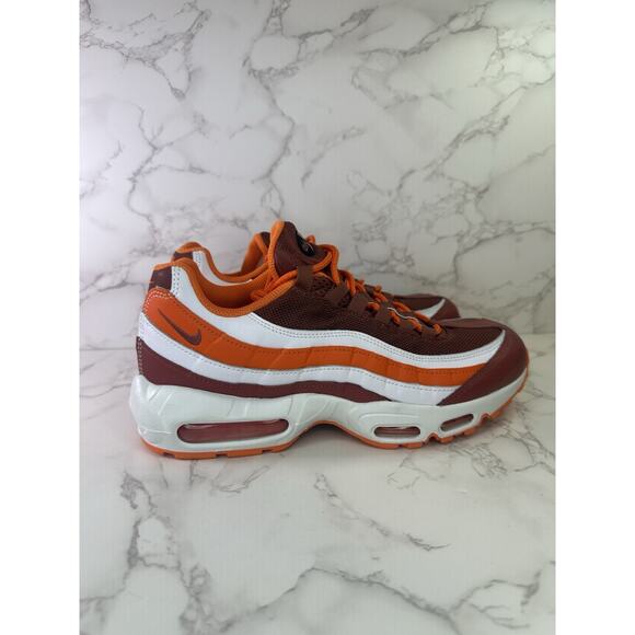 Sz 10 NIKE WMNS Men Size 8.5 AIR MAX 95 ID NBY [DH1564-991] Orange White - Picture 4 of 5